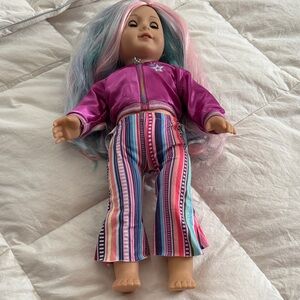 American Girl Doll Colorful Striped Outfit Doll